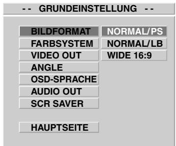 CLATRONIC DVD 534 HC - A képformátum megválasztása: - 2