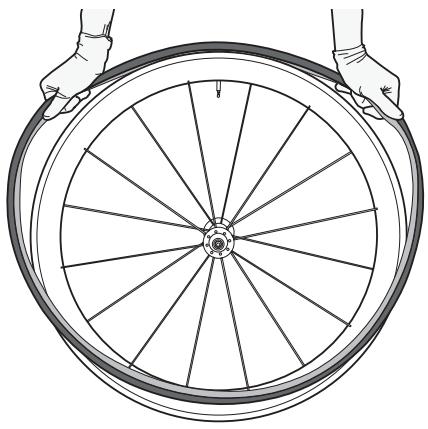BONTRAGER TUBULAR WHEEL - Fixation du boyau à la jante - 1