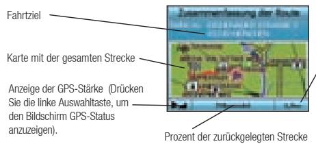 NAVMAN ICN 320 - Bildschirm „Zusammenfassung der Route" - 1