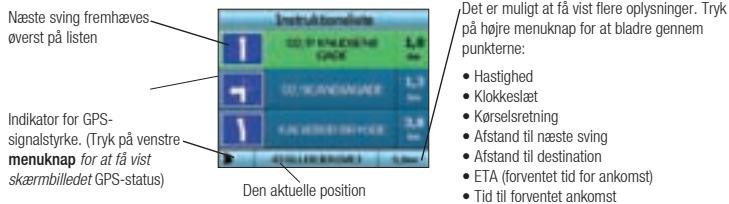 NAVMAN ICN 320 - Skærmbilledet Instruktionstiste - 1