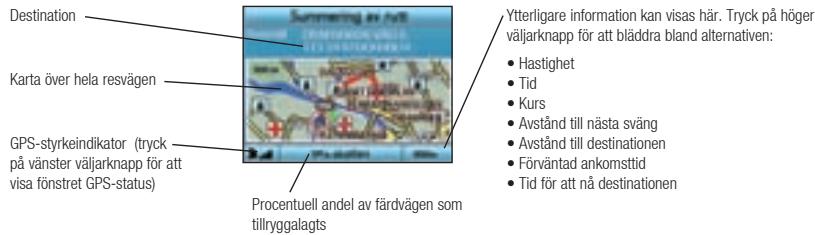 NAVMAN ICN 320 - Fönstret Nästa instruktion - 2