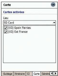 NAVMAN SPIN100 - Cartes activées - 1