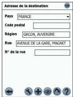 NAVMAN SPIN100 - Se rendre à une adresse spécifique - 1