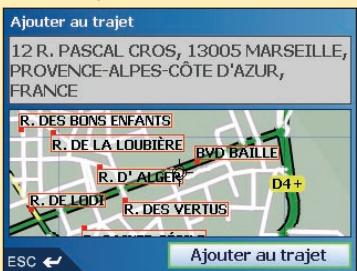 NAVMAN ICN 510 - Cinquième étape : Trouver le nombre de rue correspondant à votre point de destination - 2