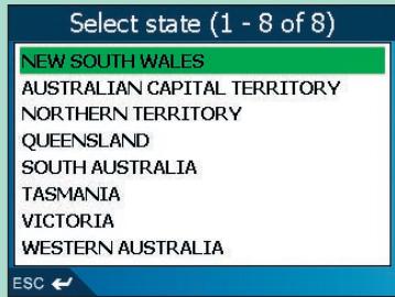 NAVMAN ICN 510 - Troisième étape : Sélectionner l'objet de destination - 1
