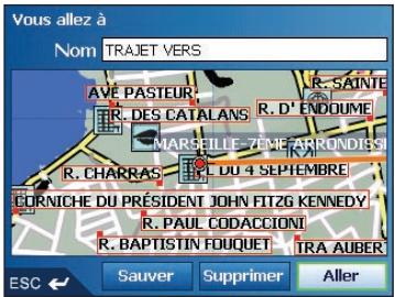 NAVMAN ICN 510 - Navigation vers un favori - 1