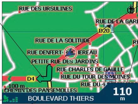 NAVMAN ICN 510 - Ecran Carte en 2D - 1