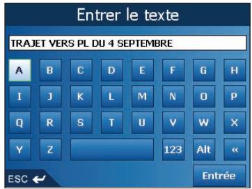 NAVMAN ICN 510 - Enregistrement d'un favori à partir de l'écran Carte en 2D - 3