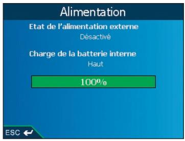 NAVMAN ICN 510 - Preférences du matériel - Alimentation - 1