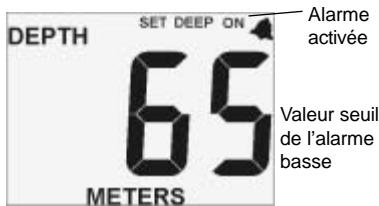 NAVMAN DEPTH 3100 - 3-2 Réglage de l'alarmeasse - 1