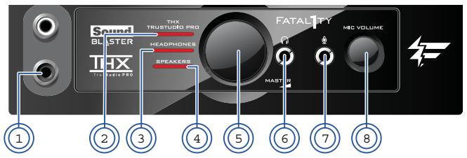 CREATIVE SOUND BLASTER RECON3D FATAL1TY CHAMPION - Votre lecteur Sound Blaster E/S\* - 1