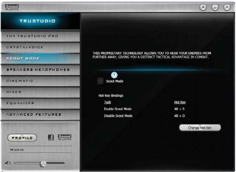 CREATIVE SOUND BLASTER RECON3D FATAL1TY CHAMPION - Mode Débrouillage (Scout Mode) - 1