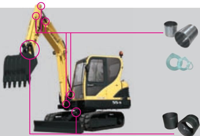 HYUNDAI R55-9 - Large capot moteur - 2
