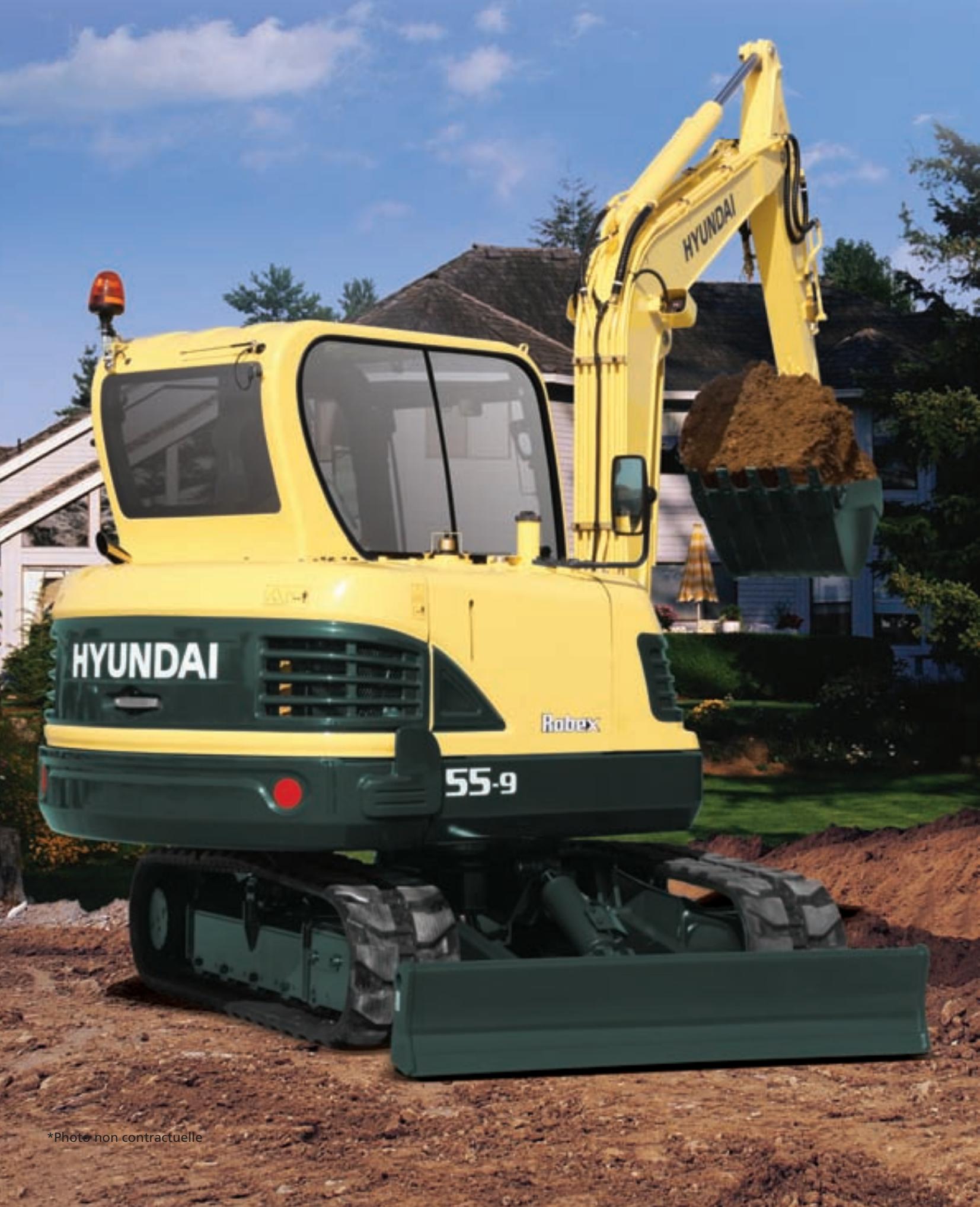 HYUNDAI R55-9 - Quand le travail devient理論 - 1