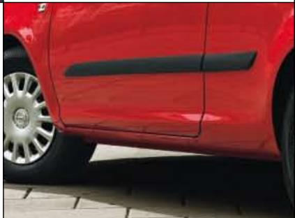 OPEL CORSA VAN - Moulures de protection latérales. - 1