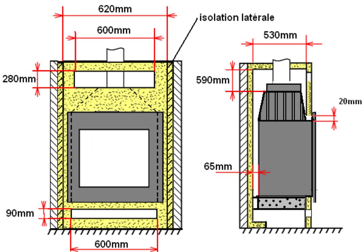 INVICTA CUIR VERTICAL - Instructions pour l'encastrement de l'appareil. - 1