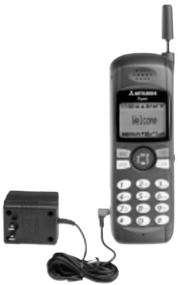 MITSUBISHI T200 - Branchement du chargeur rapide c.a. au téléphone - 1