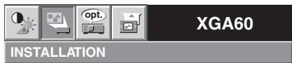 MITSUBISHI SD430U - Utilisation du menu - 2