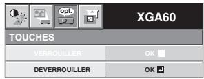 MITSUBISHI SD430U - Pour annuler la fonction de verrouillage par mot de salle : - 1