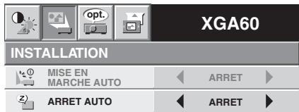 MITSUBISHI SD430U - Utilisation du menu - 3