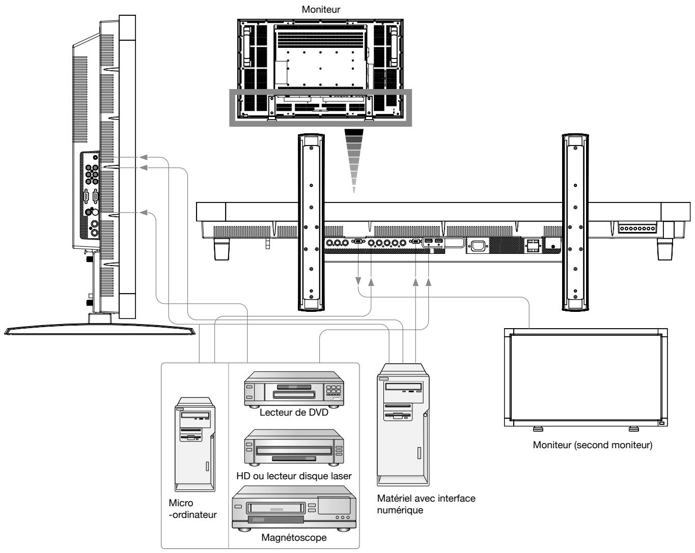 MITSUBISHI LDT461V - Avant d'effectuer les branchements: - 1