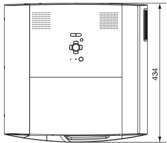 MITSUBISHI XL6500U - Scheme d'encombrement (unité: mm) - 5