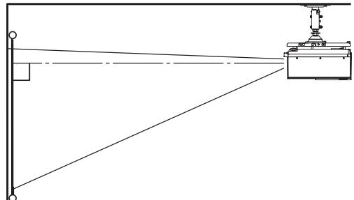 MITSUBISHI XL6500U - Projection avant, fixation au plafond - 1