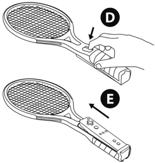 THRUSTMASTER SPORTS PACK NW - USING THE POINTER OR REMOVIDING THE WII REMOTE™ FROM THE HANDLE - 1