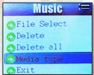 SWEEX MP605 - Réglages du mode musique/lecture - 6