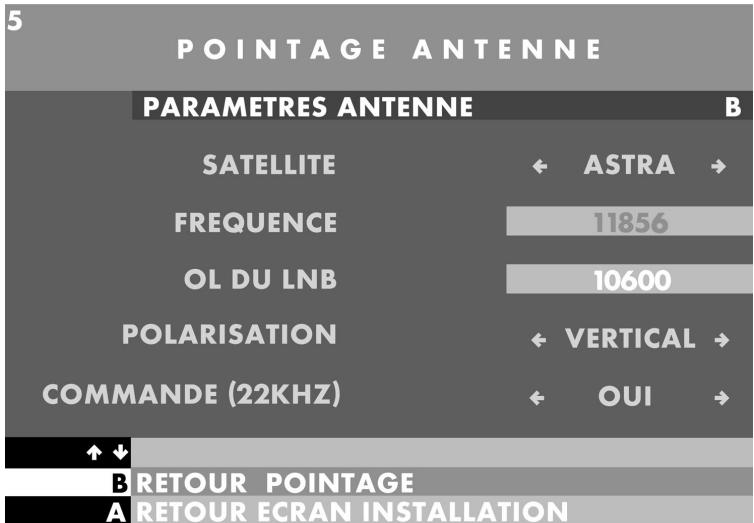 CANAL PLUS MEDIASAT PIONEER DBR-S200F - Paramètres antenné : - 1