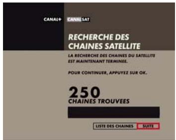 CANAL PLUS DECODEUR MEDIASAT MAX HD - ETAPE D: FINALISATION DE L'INSTALLATION DES CHAINES DU SATELLITE - 1