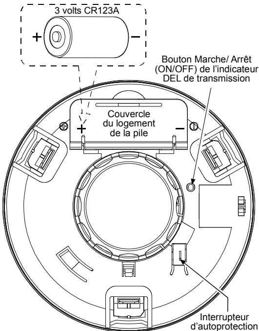 VISONIC MCT-427 - Branchement de la pile et test initial - 1