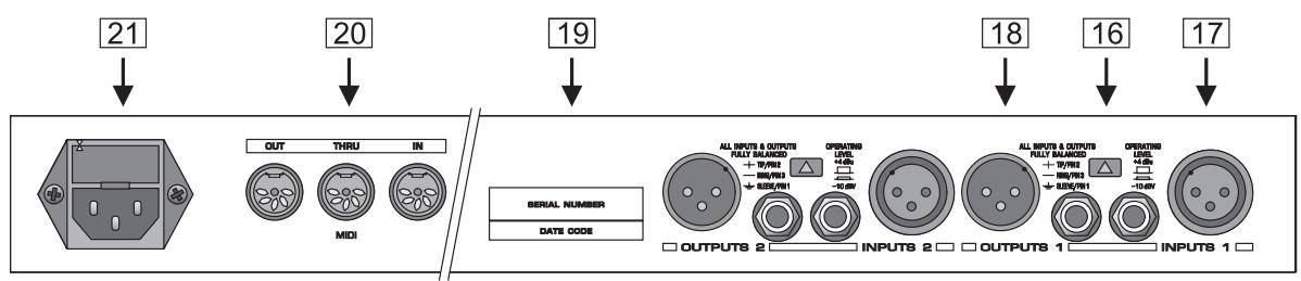 BEHRINGER DSP1024P - Combinaisons de touches - 1