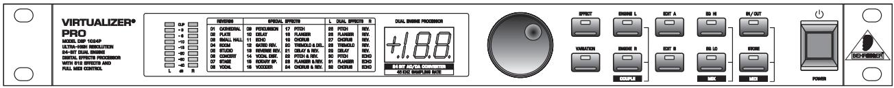 BEHRINGER DSP1024P - Commandes et connexions - 1