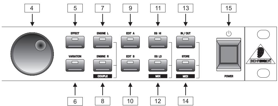 BEHRINGER DSP1024P - Commandes et connexions - 3