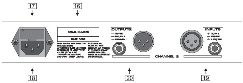 BEHRINGER MIC2200 - Le panneau arrêté de l'ULTRAGAIN PRO - 1