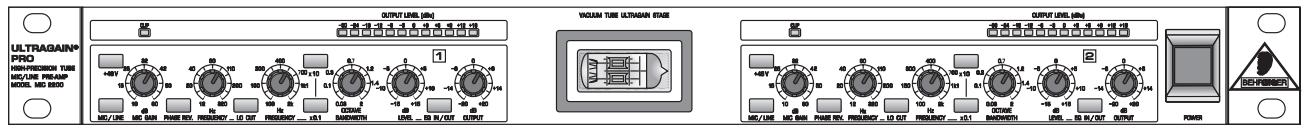 BEHRINGER MIC2200 - COMMANDES - 1