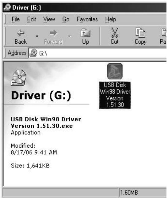 STOREX OWNZIC GV25 - Installation du pilote windows 98 - 7