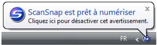 FUJITSU SCANSNAP S1100 DELUXE, SCANSNAP S1100I - - lorsque le ScanSnap est allumé - 1