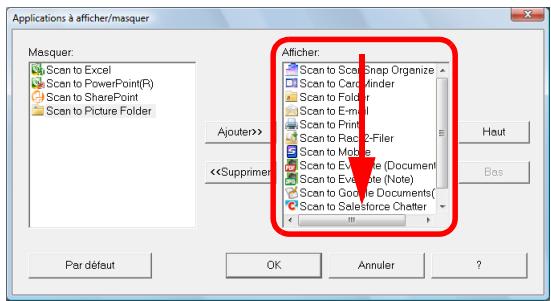 FUJITSU SCANSNAP S1100 DELUXE, SCANSNAP S1100I - - Ordre d'affichage des applications - 2