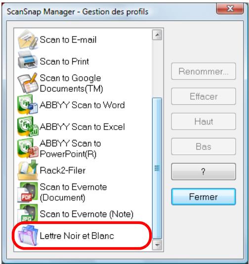 FUJITSU SCANSNAP S1100 DELUXE, SCANSNAP S1100I - Renommez le profil, puis cliquez sur le bouton OK. - 2
