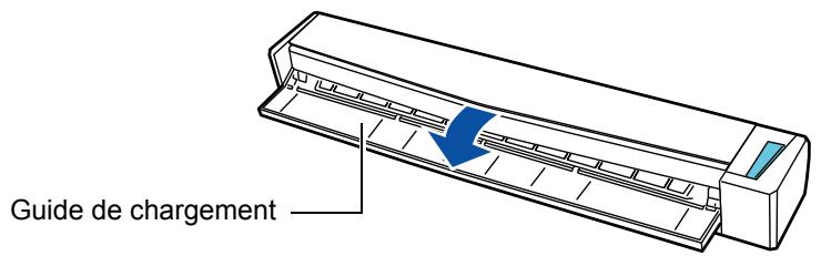 FUJITSU SCANSNAP S1100 DELUXE, SCANSNAP S1100I - Ouvrez le guide de chargement du ScanSnap. - 1