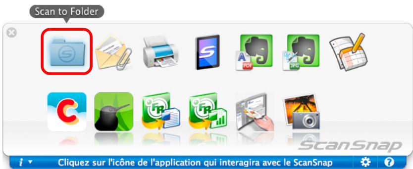 FUJITSU SCANSNAP S1100 DELUXE, SCANSNAP S1100I - Double-cliquez sur l'icone Scan to Folder. - 1