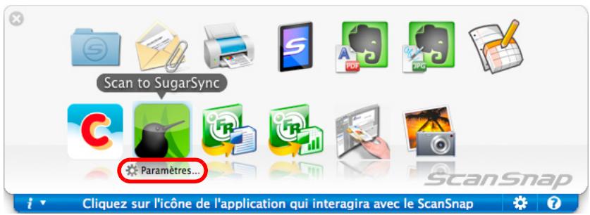 FUJITSU SCANSNAP S1100 DELUXE, SCANSNAP S1100I - Modifiez les paramètres de Scan to SugarSync. (Ou rendez-vous à l' étape 5.) - 1
