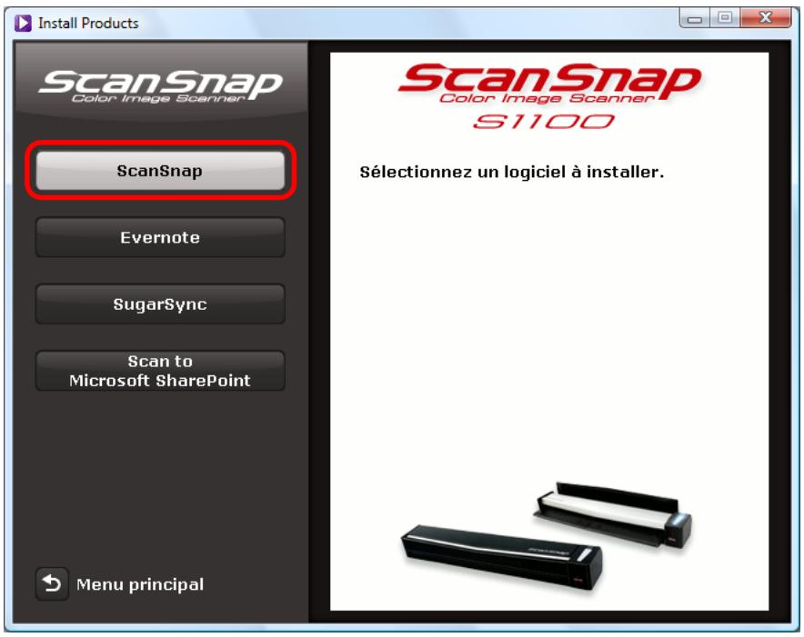 FUJITSU SCANSNAP S1100 DELUXE, SCANSNAP S1100I - Cliquez sur le bouton ScanSnap. - 1