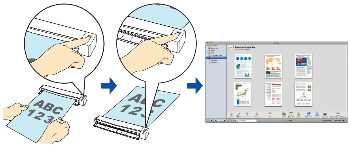 FUJITSU SCANSNAP S1100 DELUXE, SCANSNAP S1100I - ■ Conserver des images numériées dans iPhoto - 1