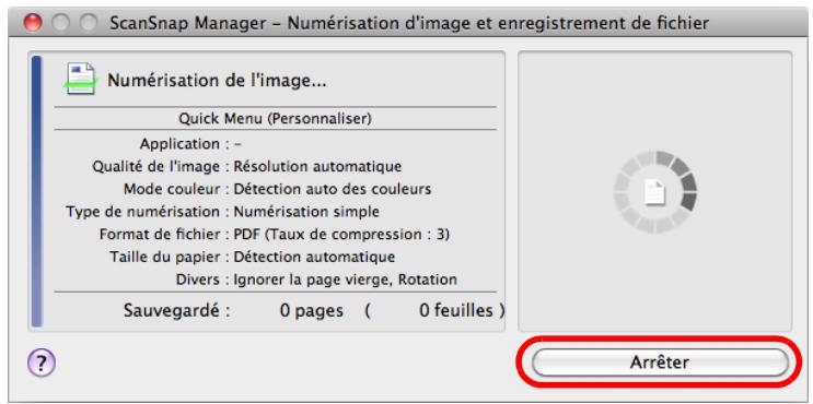 FUJITSU SCANSNAP S1100 DELUXE, SCANSNAP S1100I - Interrompre la numérisation - 1