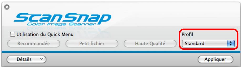 FUJITSU SCANSNAP S1100 DELUXE, SCANSNAP S1100I - Gérer les profils - 2