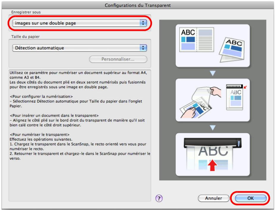 FUJITSU SCANSNAP S1100 DELUXE, SCANSNAP S1100I - Sélectionnez images sur une double page dans Enregistrer sous. - 1