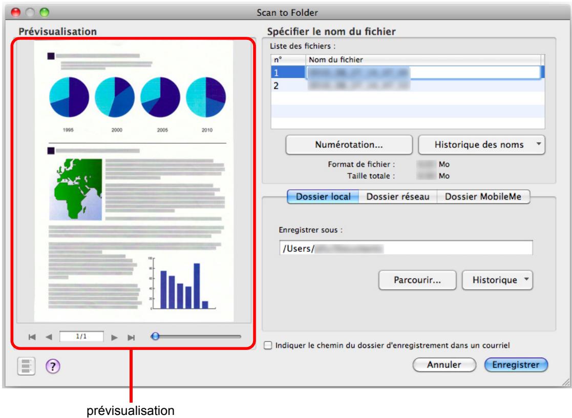 FUJITSU SCANSNAP S1100 DELUXE, SCANSNAP S1100I - Confirmez l'image numérique dans le volet de prévisualisation. - 1